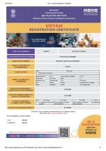 Udyam MSME Certificate
