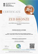 ZED Bronze Certificate